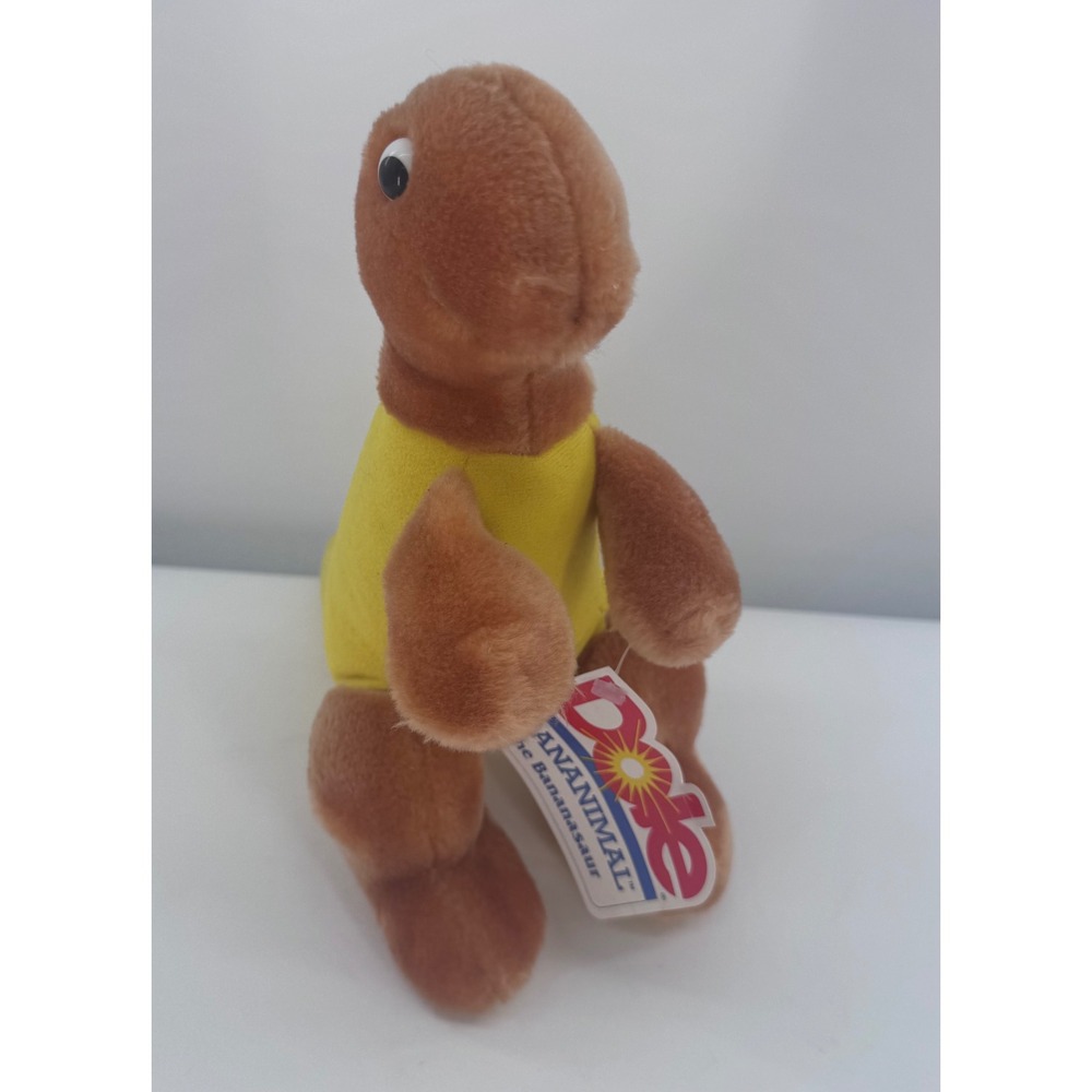 Dole Bananimal Plush Toy Kids 10" Brown Yellow The Bananasaur Vintage 1988